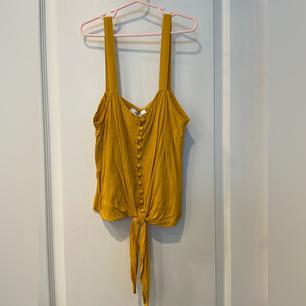 Madewell Button-Front Tie Tank